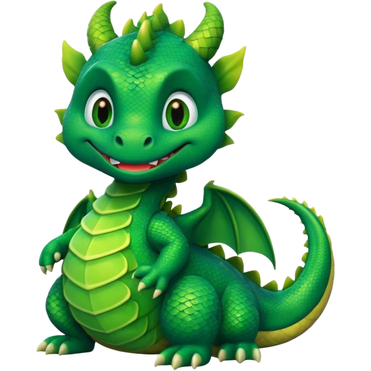 Cute cartoon dragon with the word fuck on it emoji