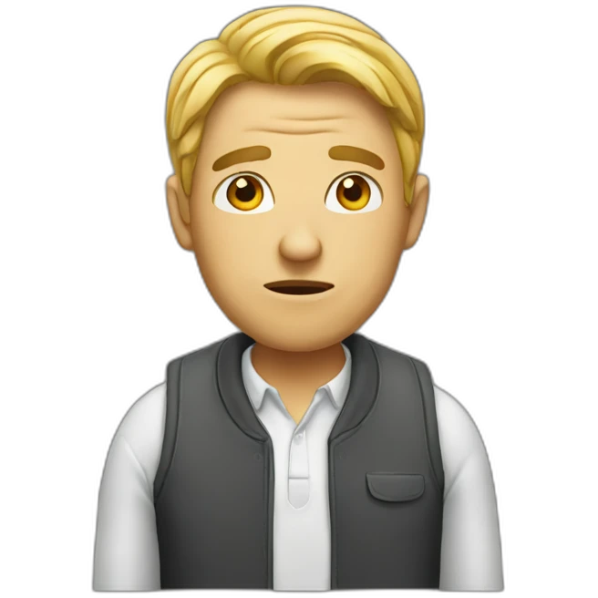 A stupid person emoji