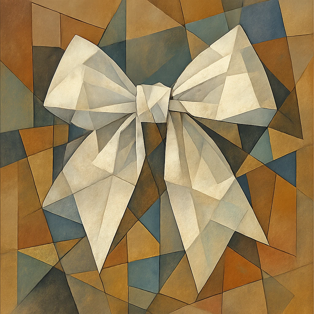 white gothic bow emoji