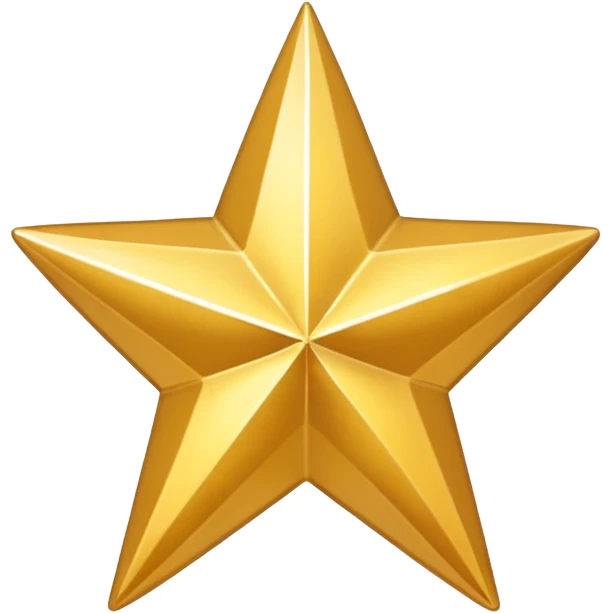 Christmas setting with gold star emoji