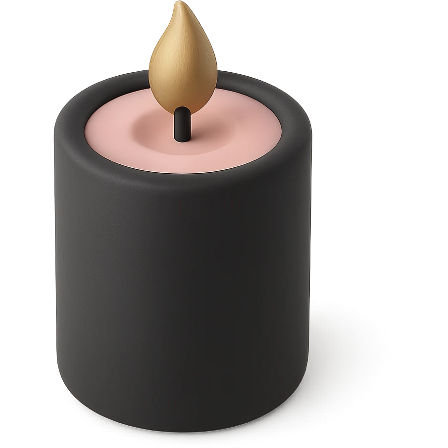 Pink candle
 emoji