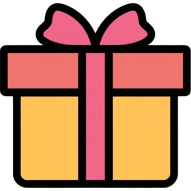 gift box with ribbon emoji