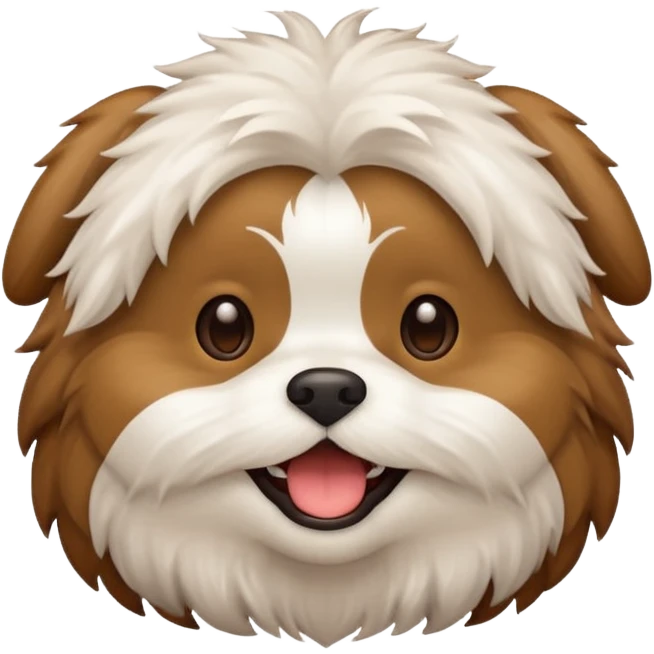 Crie emoji dog shitzu emoji