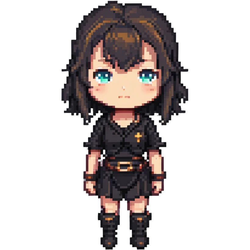 chibi female human character, short proportions, large head emoji