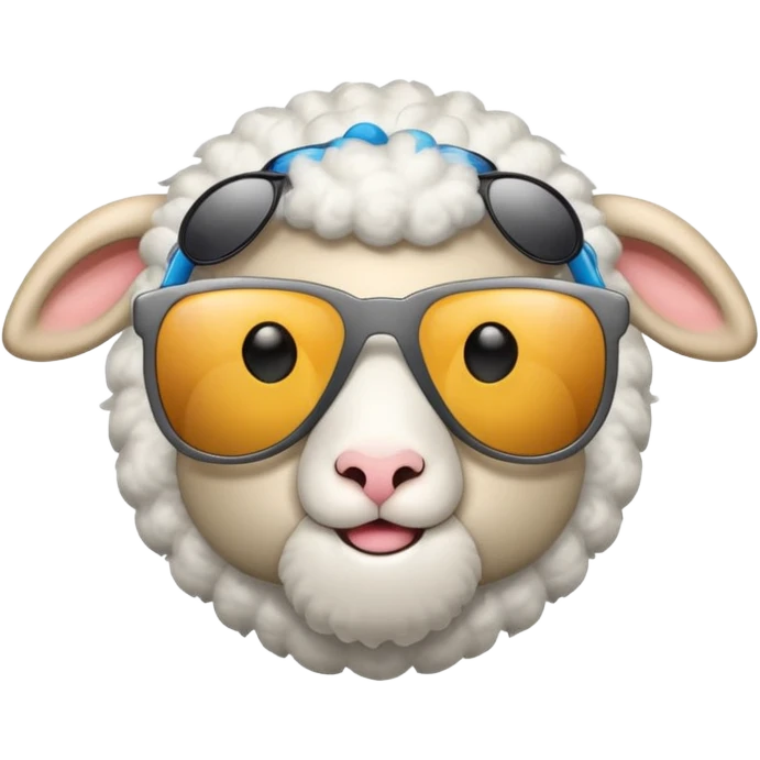  sheep with sunglasses emoji