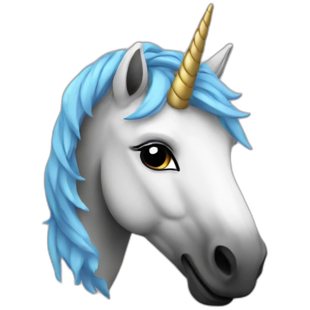 unicorn-black emoji