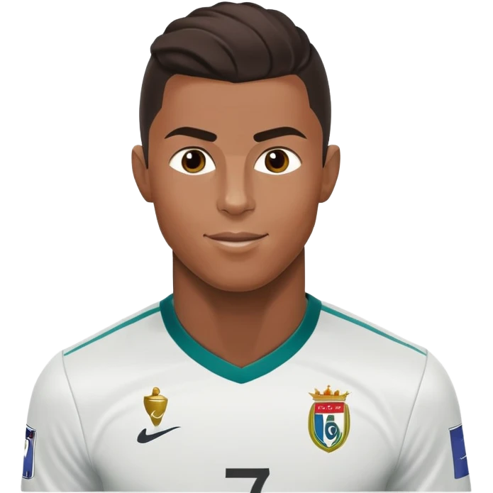 soccer player CR7 Cristiano Ronaldo celebrating a goal emoji