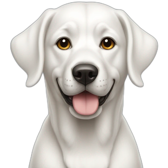Chien blanc emoji