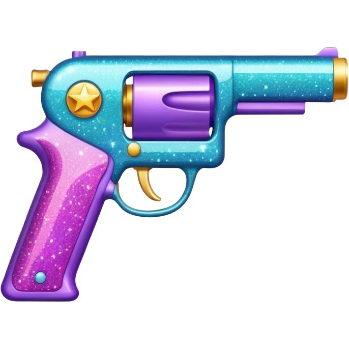 glitter gun emoji