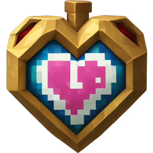 Zelda heart container 8bit emoji