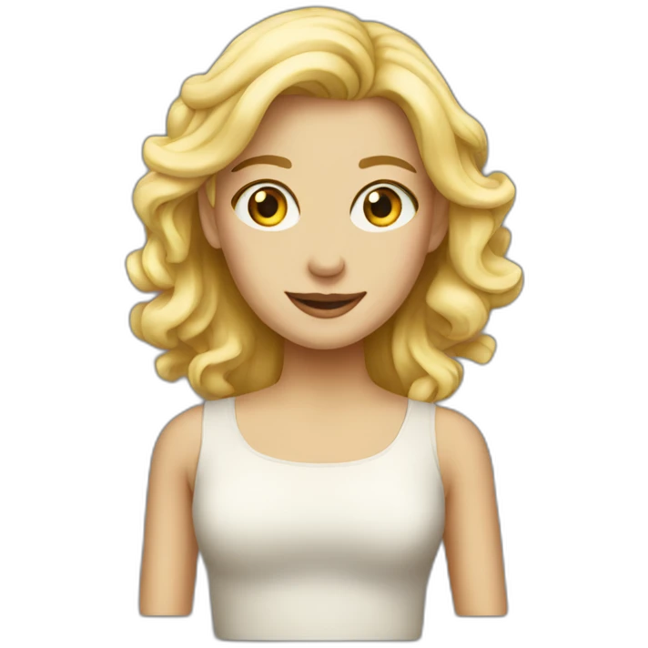 Blonde girl theatre emoji