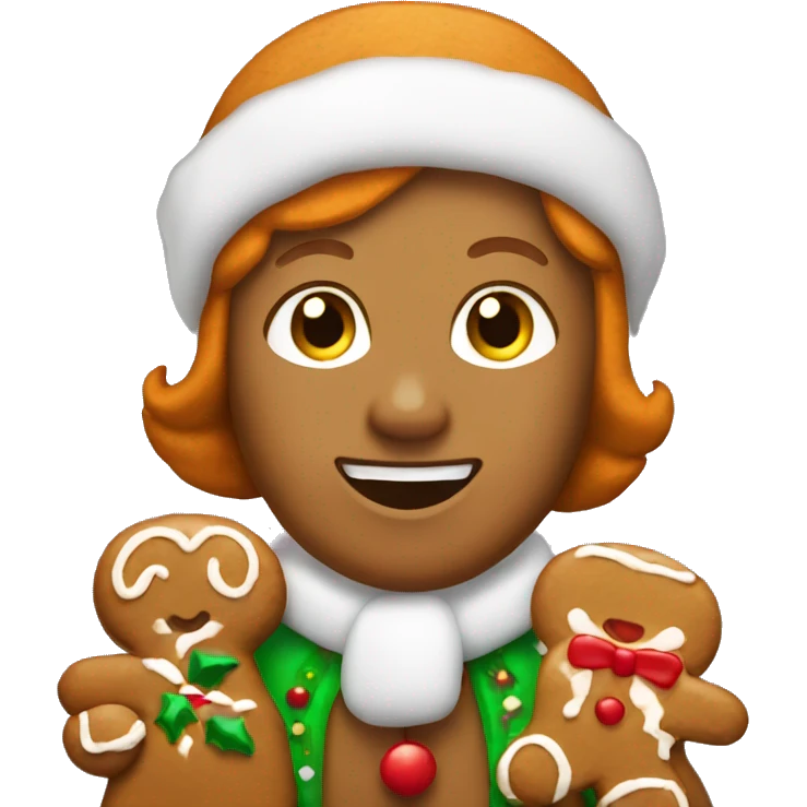 ginger bread christmas emoji