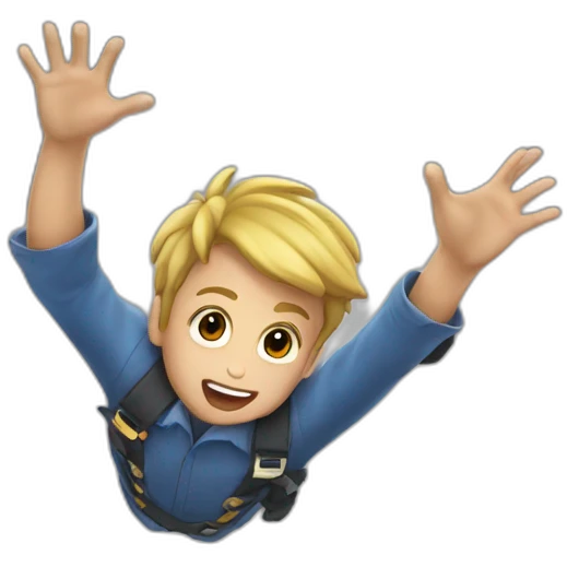 Safe falls from sky emoji