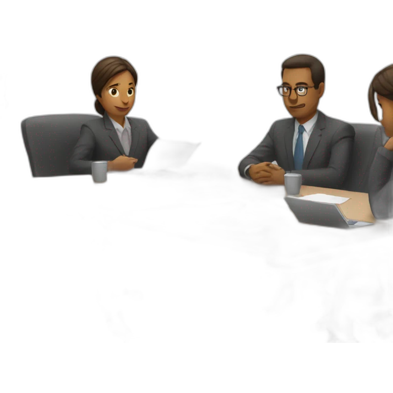In a meeting emoji