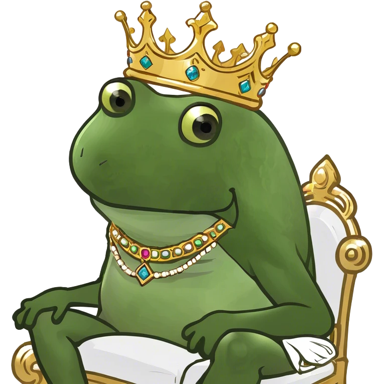 king sitting on throne emoji