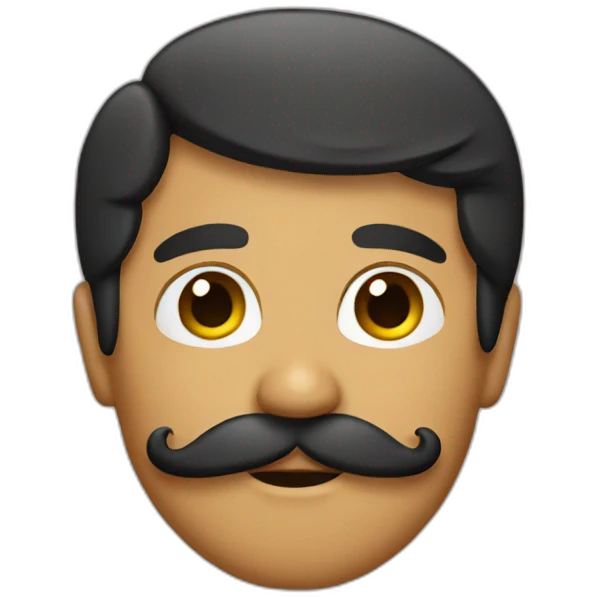 LATIN WITH MUSTACHE emoji