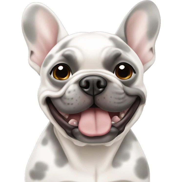 Merle French bulldog emoji
