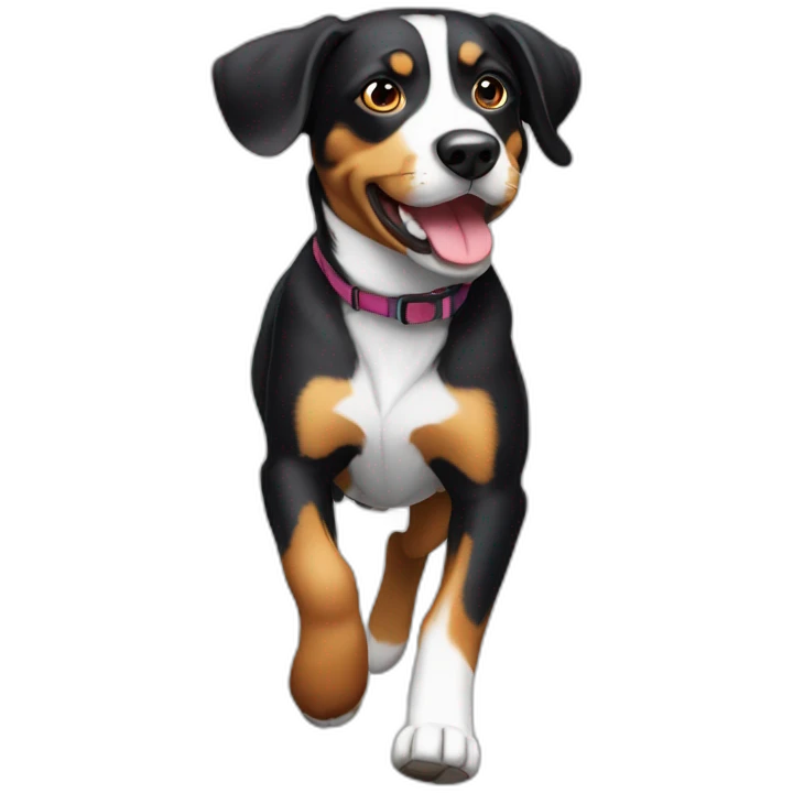 Jumping Entlebucher zennenhund emoji