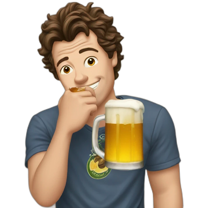 harry_style_with_a_buzzcutt_drinking_beer emoji