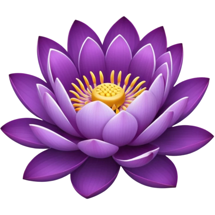 purple flower like a lotus emoji