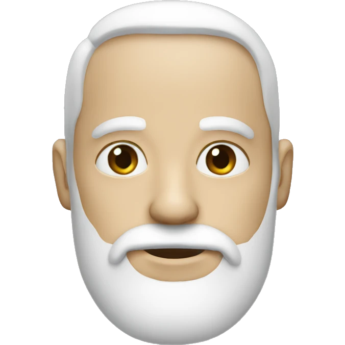 white face barba emoji