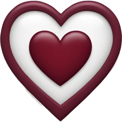 Burgundy heart emoji