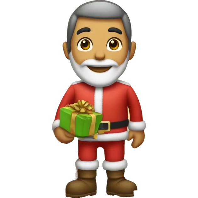 Pino navideño con regalos emoji