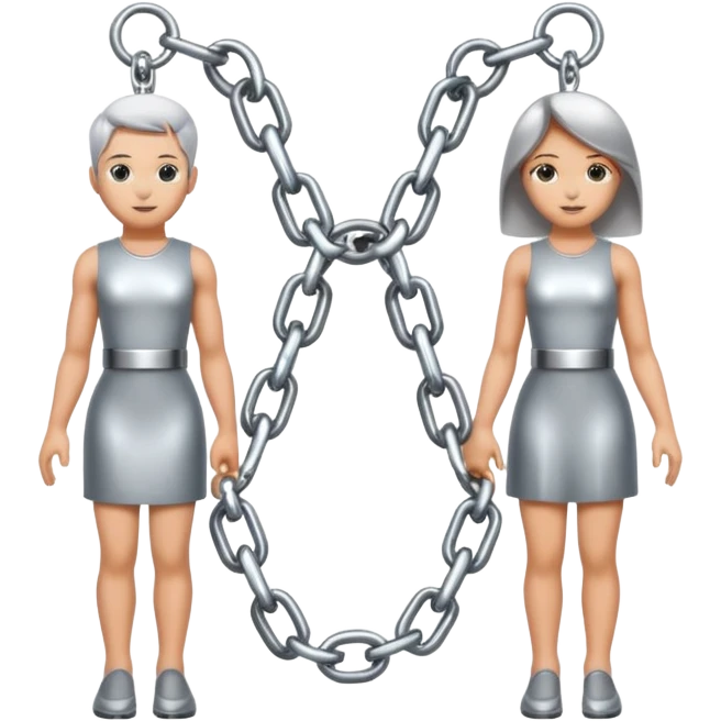 male and female symbol chained emoji