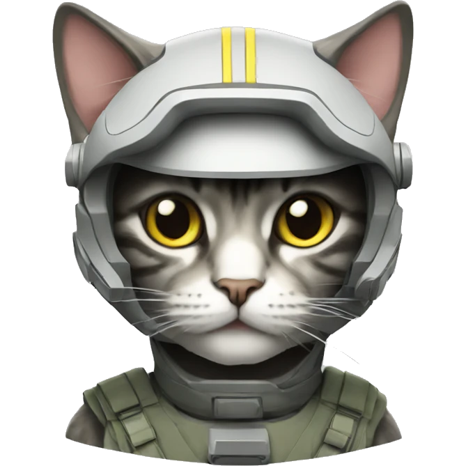 futurist army cat emoji