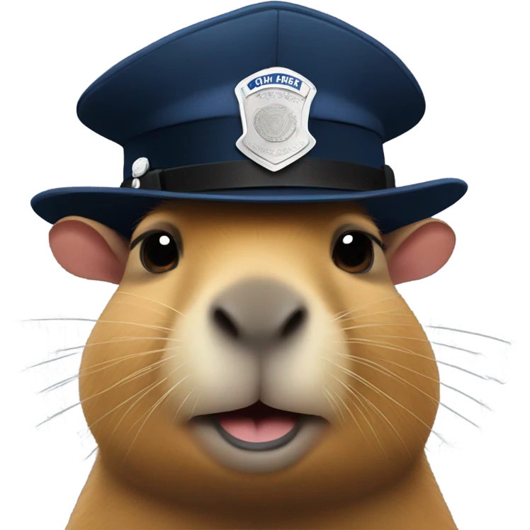 capybara police hat emoji