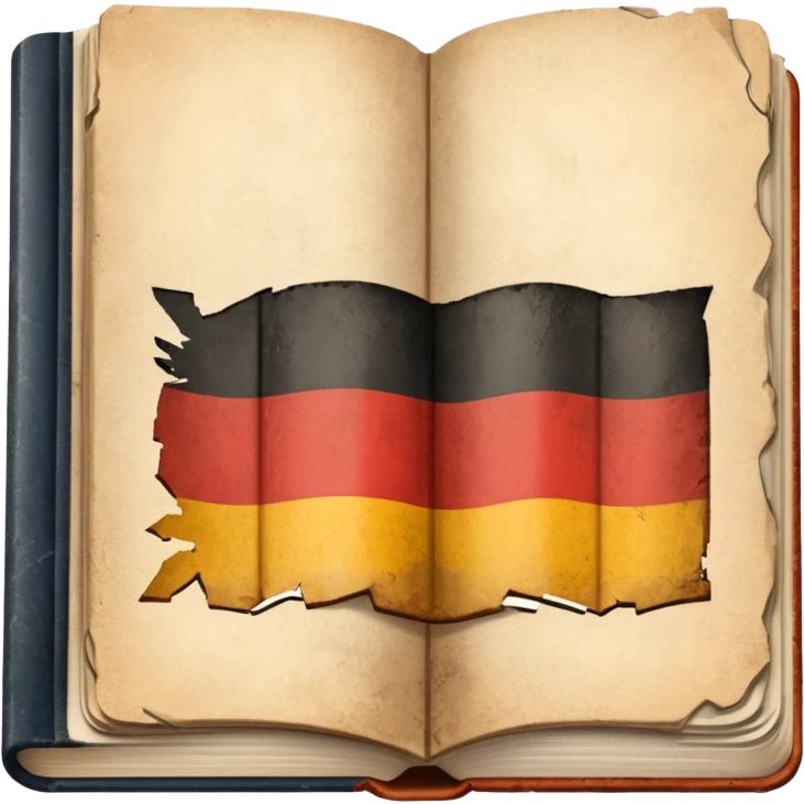 a school textbook with a fragment of Germany on the cover emoji