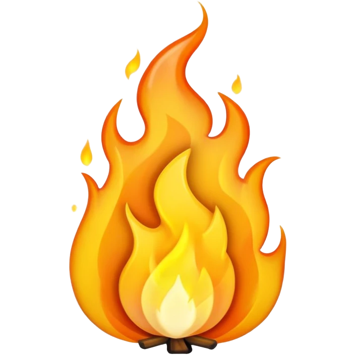 flame-color-reaction but more yellow emoji