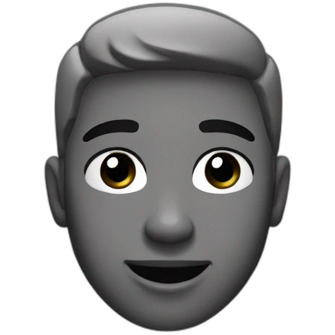 Instagram black and white emoji