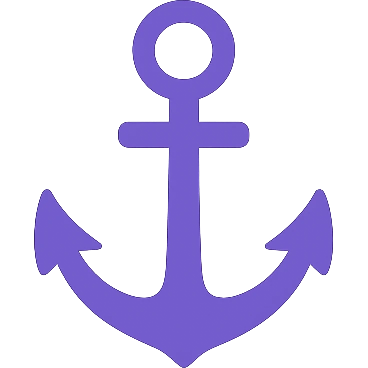 purple anchor emoji