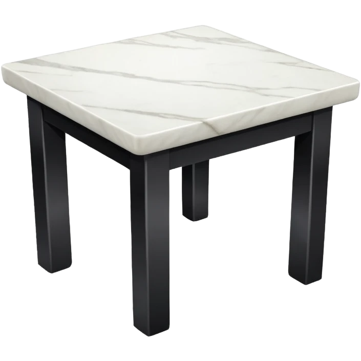 Square Marble stone table  emoji