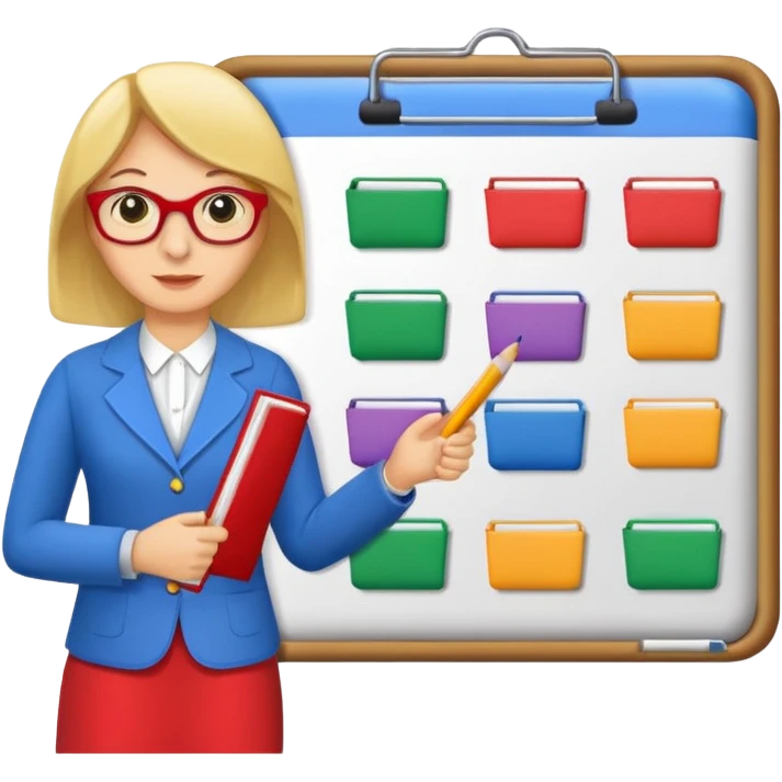 Sticker “teacher planning day” emoji