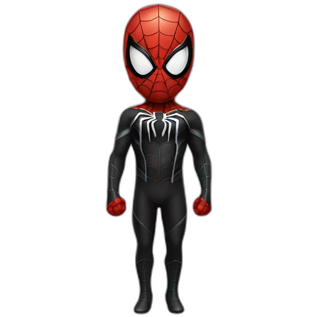 Spiderman black suit emoji
