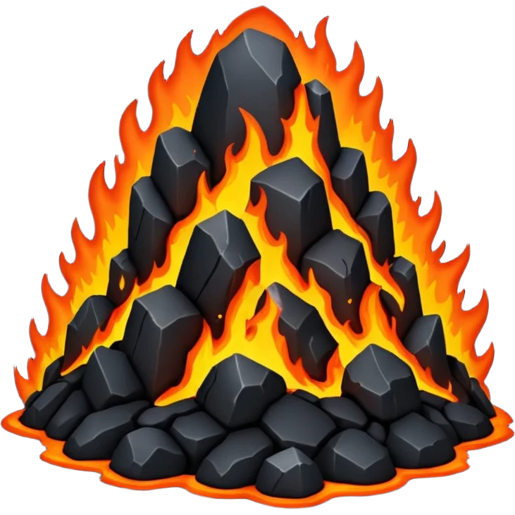 black stone lava emoji