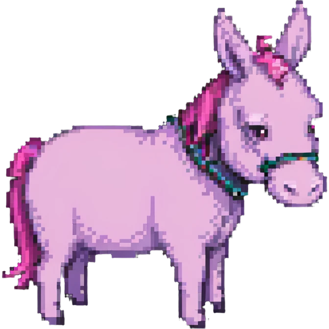 pink donkey emoji