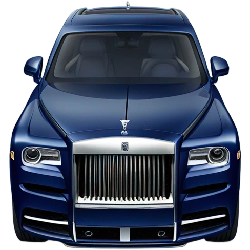 Dark blue rolls Royce cullinan  emoji
