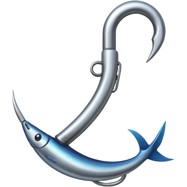 fish hook emoji