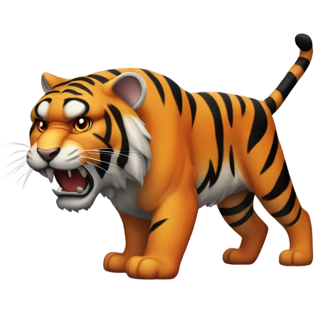 Angry tiger emoji