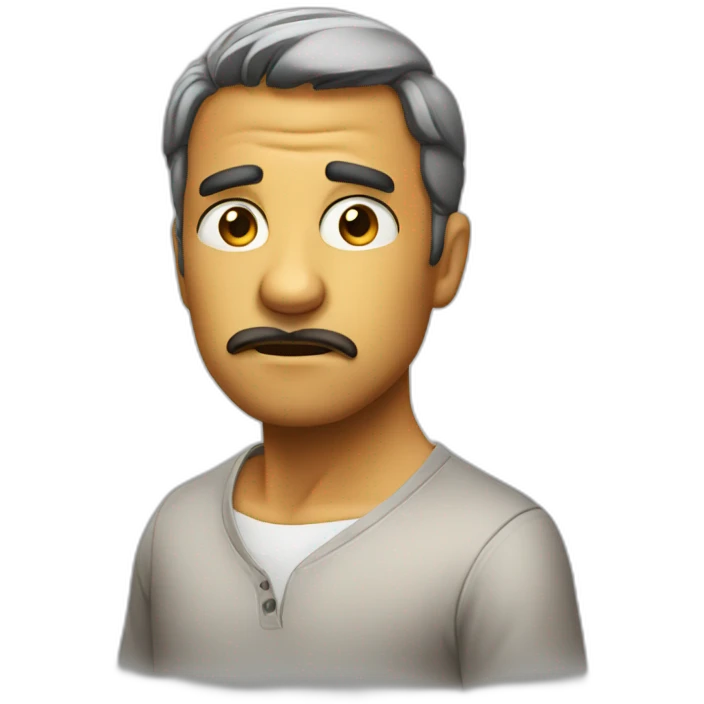 suspicious look emoji