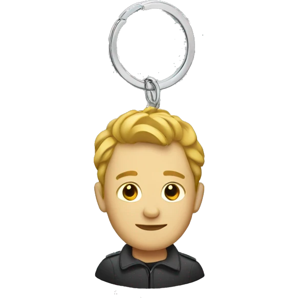 keychain with car side profile emoji