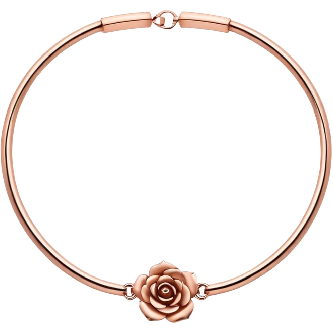 Rose gold choker collar necklace  emoji