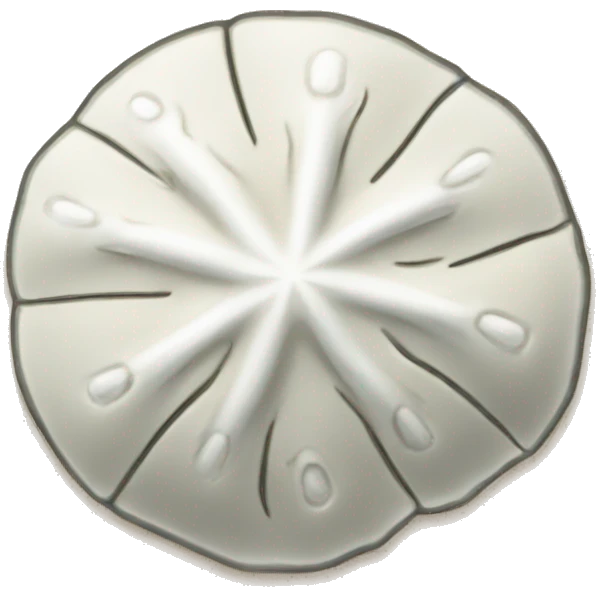 A sand dollar  emoji