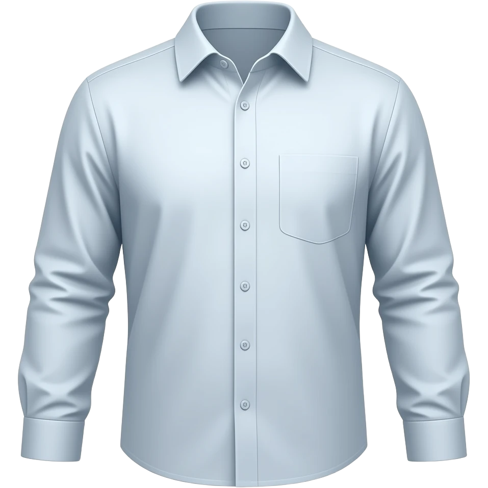 long sleeve buttoned shirt emoji