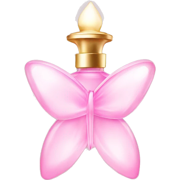 Fairy light pink perfume in bow emoji