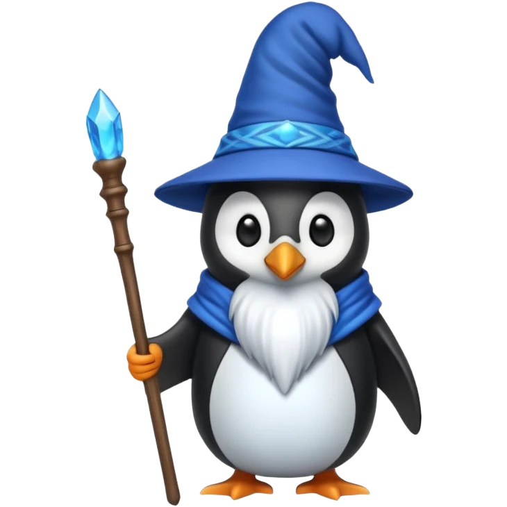 Penguin Wizard emoji
