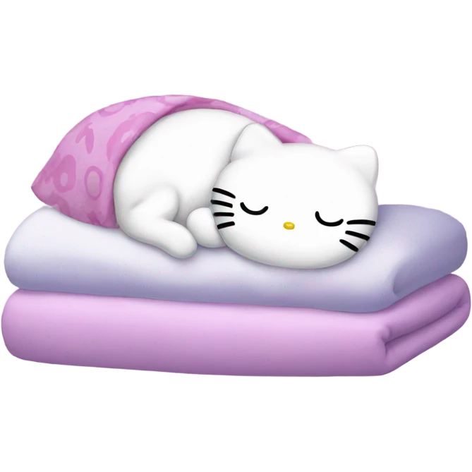Hello Kitty sleeping  emoji